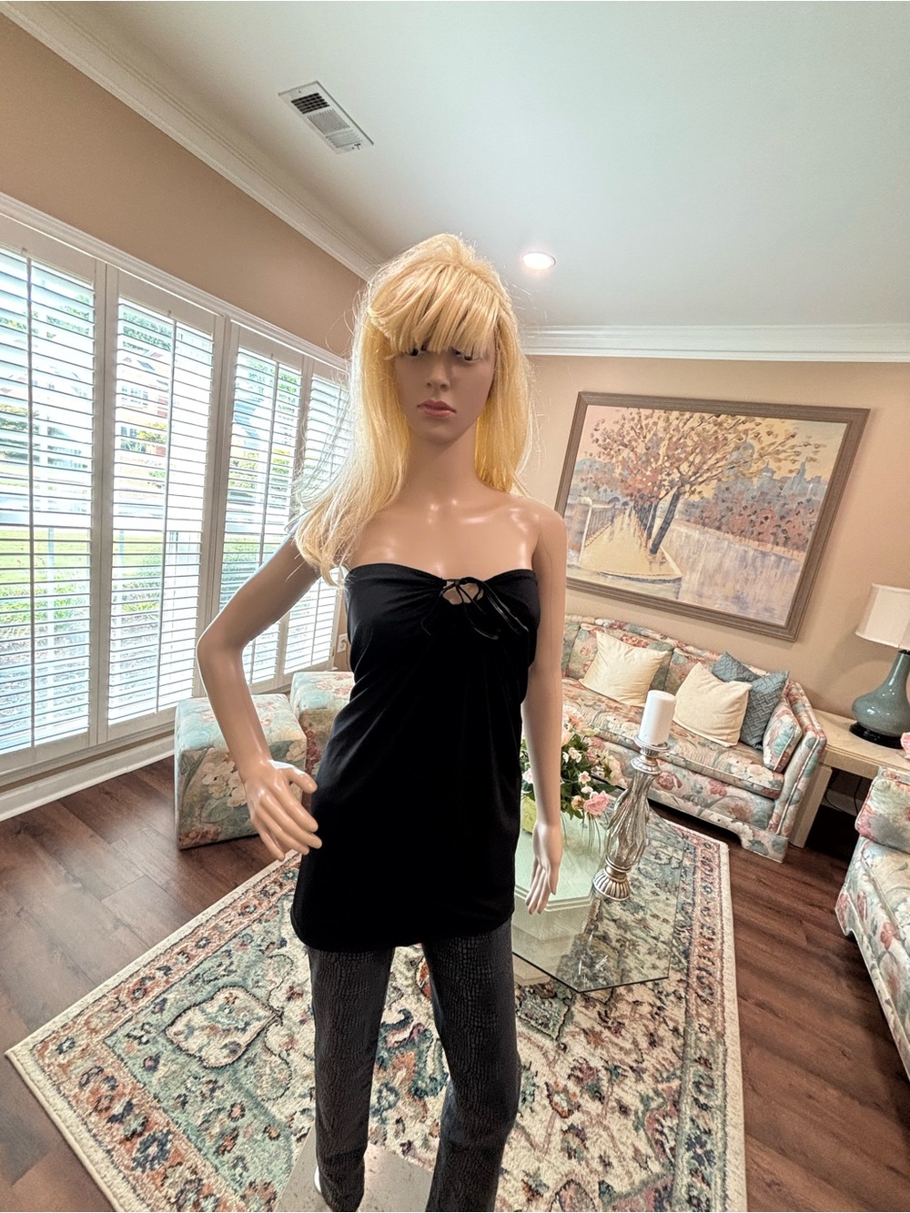 Laundry By Shelli Segal Black Strapless Twist-Front Camisole